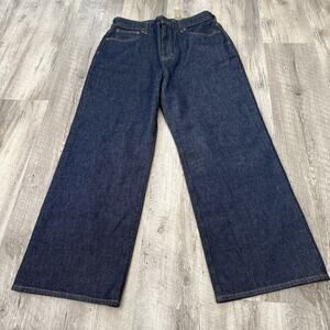 J. Crew Jeans Womens 30 Semi-Stretch High Rise Curvy Slim Wide Leg Dark 2025 NEW